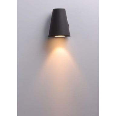 Maxim Lighting 86199SV Mini Outdoor Wall Lantern - Illuminated Downlight Effect on Wall