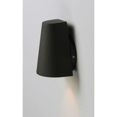Maxim Lighting 86199SV Mini Outdoor Wall Lantern - Rear Angle View Mounted on Wall