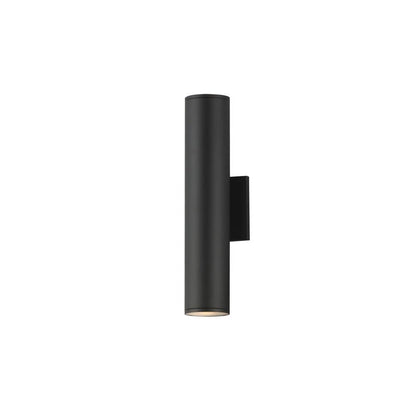 Maxim Lighting 86223BK Caldera 2 Light 15 inch Black Outdoor Wall Light