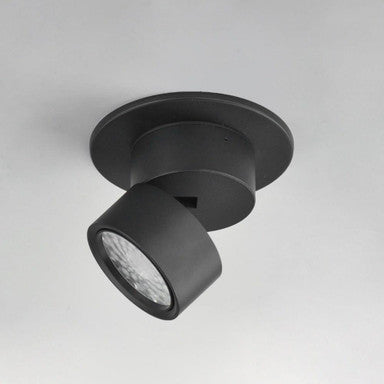 Maxim Lighting 86240BK Swinger Black LED Adjustable Flush Mount - Side Angle View