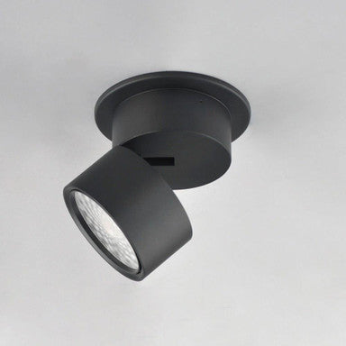 Maxim Lighting 86242BK Swinger Black LED Adjustable Flush Mount - Side Ceiling View