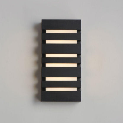 Maxim Lighting 86262BK Keyes Black Outdoor Wall Sconce Illuminated View