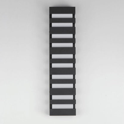 Maxim Lighting 86266BK Keyes Black Outdoor LED Wall Sconce Illuminated Side View