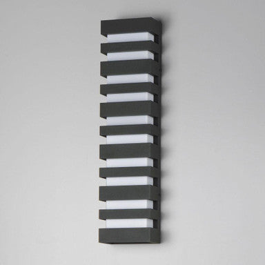 Maxim Lighting 86266BK Keyes Black Outdoor LED Wall Sconce Angled View
