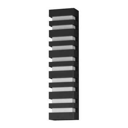 Maxim Lighting 86266BK Keyes 1 Light 28 inch Black Outdoor LED Wall Sconce White Background