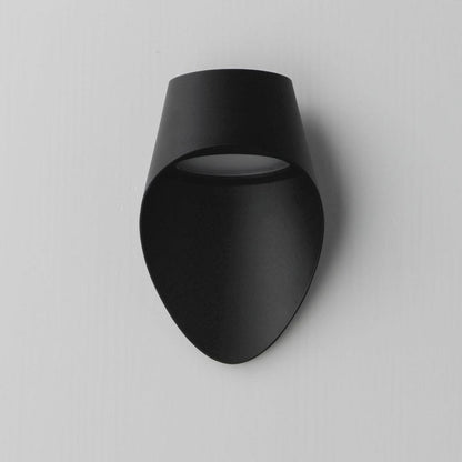 Maxim Lighting 86271BK Cape Matte Black LED Outdoor Wall Light - Front View on Wall