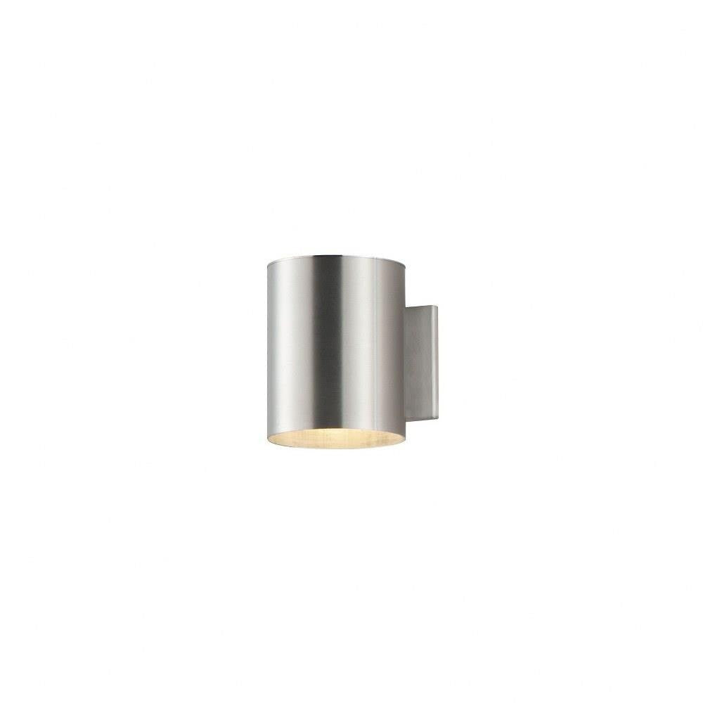 Maxim Lighting 86401AL Outpost Brushed Aluminum Outdoor Wall Light - White Background Angle View