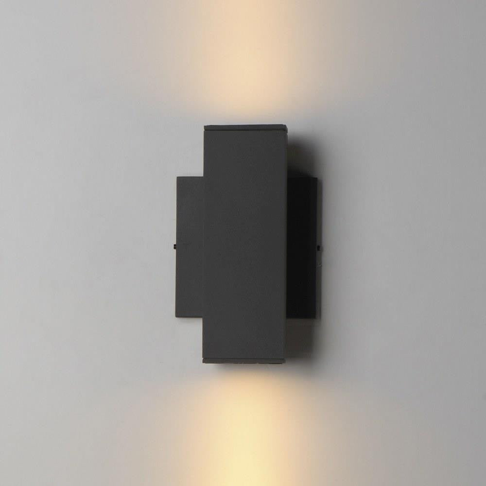 Maxim Lighting 86421ABZ Culvert 2 Light 7.5 inch Architectural Bronze Outdoor Wall Sconce with warm LED up/down illumination