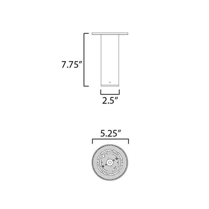 Maxim Lighting 86430BK Calibro Outdoor Wall Lantern Dimensions Diagram