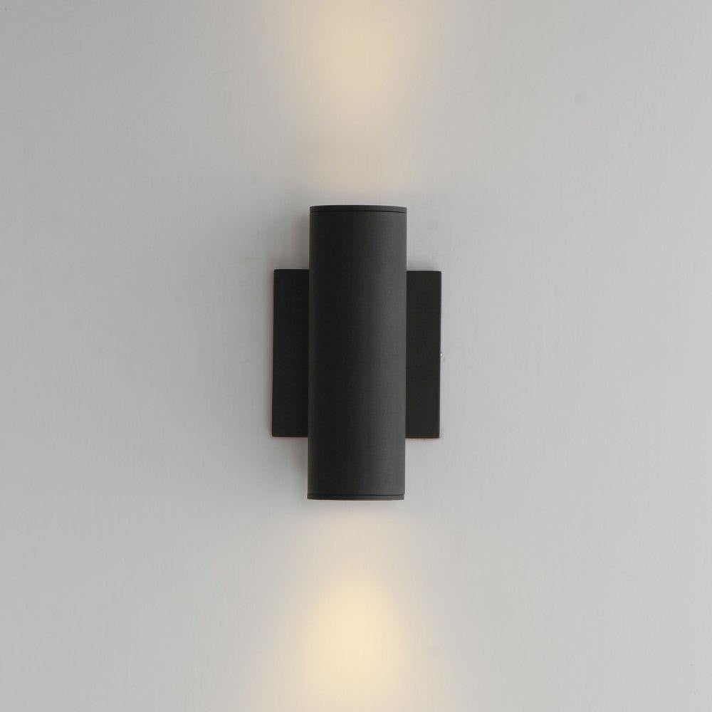 Maxim Lighting 86431BK Calibro 2 Light Black Outdoor Wall Light - Illuminated Lifestyle View