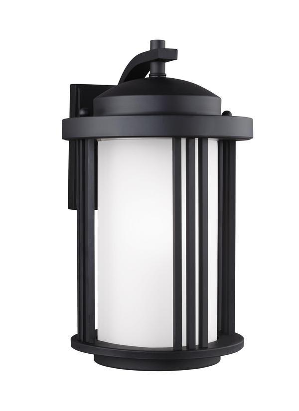 Generation Lighting Crowell 1 light black outdoor wall lantern