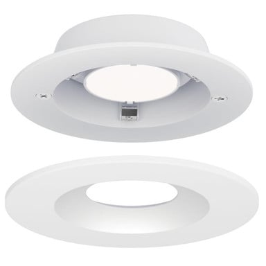 Maxim Lighting 87664WTBK Crisp LED Round Recessed Downlight - White Trim Installation View