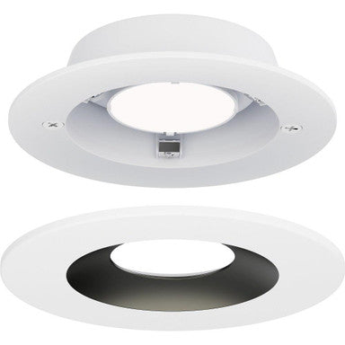 Maxim Lighting 87664WTBK Crisp LED Round Recessed Downlight - White and Black Trim Installation View