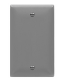 Enerlites 8801-GY Black Cover One-Gang Wall Plate, Gray Finish