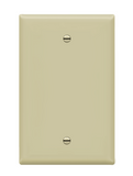 Enerlites 8801M-I Blank Device Wall Plate, Blank Outlet Cover, Gloss Finish, Mid-Size 1-Gang, Polycarbonate Thermoplastic, Ivory