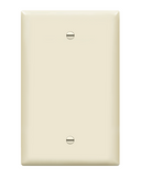 Enerlites 8801M-LA Blank Device Wall Plate, Blank Outlet Cover, Gloss Finish, Mid-Size 1-Gang, Polycarbonate Thermoplastic, Light Almond