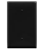 Enerlites 8801O-BK Blank Device Wall Plate, Jumbo Blank Cover, Gloss Finish, Oversized-Size 1-Gang, Polycarbonate Thermoplastic, Black