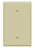 Enerlites 8801O-I Blank Device Wall Plate, Jumbo Blank Cover, Gloss Finish, Oversized-Size 1-Gang, Polycarbonate Thermoplastic, Ivory