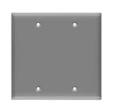 Enerlites 8802-GY Blank Cover One-Gang Wall Plate, Gray Finish
