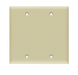 Enerlites 8802-I Blank Cover Two-Gang Wall Plate, Ivory Finish