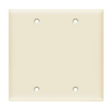 Enerlites 8802-LA Blank Cover Two-Gang Wall Plate, Light Almond Finish