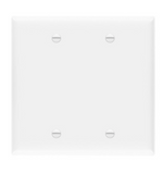 Enerlites 8802-W Double Blank Cover Two-Gang Wall Plate, White Finish