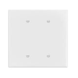 Enerlites 8802O-W  Double Blank Outlet Cover, Two Gang Jumbo Wall Plate, Oversized 2-Gang, Unbreakable Polycarbonate Thermoplastic