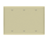 Enerlites 8803-I Blank Cover Three-Gang Wall Plate, Ivory Finish