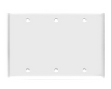 Enerlites 8803-W Blank Cover Three-Gang Wall Plate, White Finish