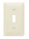 Enerlites 8811-LA Toggle Switch One-Gang Wall Plate, Light Almond