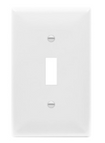 Enerlites 8811-W Toggle Switch One-Gang Wall Plate, White