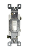 Enerlites 88115-W Residential Grade 15A Toggle Switch W/ Single Pole, White