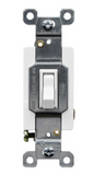 Enerlites 88115L-W Residential Grade 15A Lighted Toggle Switch W/ Single Pole, White