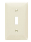 Enerlites 8811M-LA Toggle Switch One-Gang Wall Plate, Med-Size, Light Almond