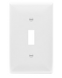 Enerlites 8811M-W Toggle Switch One-Gang Wall Plate, Med-Size, White