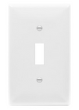 Enerlites 8811O-W Toggle Switch One-Gang Wall Plate, Oversize, White