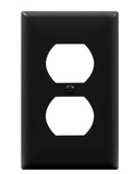 Enerlites 8821-BK Duplex Receptacle One-Gang Wall Plate, Black