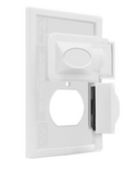 Enerlites 8821-WPH-W Horizontal Duplex Outdoor Outlet Cover One-Gang Wall Plate, White