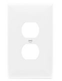 Enerlites 8821O-W Duplex Receptacle One-Gang Wall Plate, Oversized, White