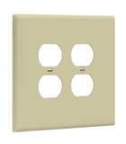 Enerlites 8822O-I Double Duplex Receptacle Cover, Two-Gang Outlet Wall Plate, Over-Size, Ivory