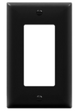 Enerlites 8831-BK Decorator/ GFCI One-Gang Wall Plate, Black