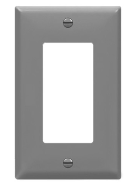 Enerlites 8831-GY Decorator/ GFCI One-Gang Wall Plate, Gray