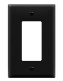 Enerlites 8831M-BK Decorator/ GFCI One-Gang Wall Plate, Mid-Size, Black