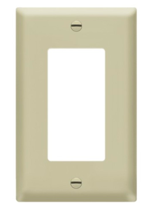 Enerlites 8831M-I Decorator/ GFCI One-Gang Wall Plate, Mid-Size, Ivory