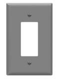 Enerlites 8831O-GY Decorator/ GFCI One-Gang Wall Plate, Over-Size, Gray