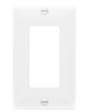 Enerlites 8831O-W Decorator/ GFCI One-Gang Wall Plate, Over-Size, White