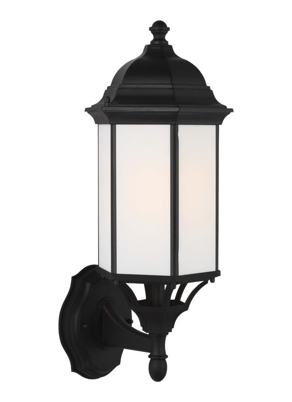 Generation Lighting Sevier 1 Light textured black outdoor wall lantern