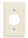 Enerlites 8851-LA Single Receptacle One-Gang Wall Plate, Light Almond