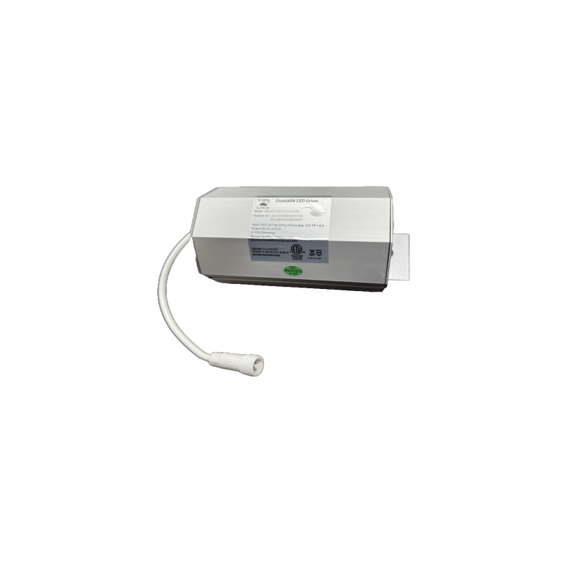 Lotus LED Lights HBL012-AW-10-01L Adder for 120-347V Input Driver 0-10V Dimmable for 12W 2 Prong Venus LBL Models
