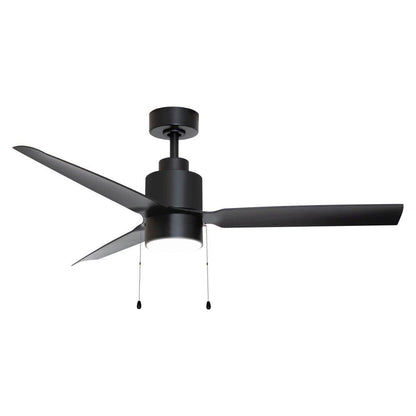 Maxim Lighting 88707BK Falcon 52 Inch Black Ceiling Fan with LED Light Kit Angle View